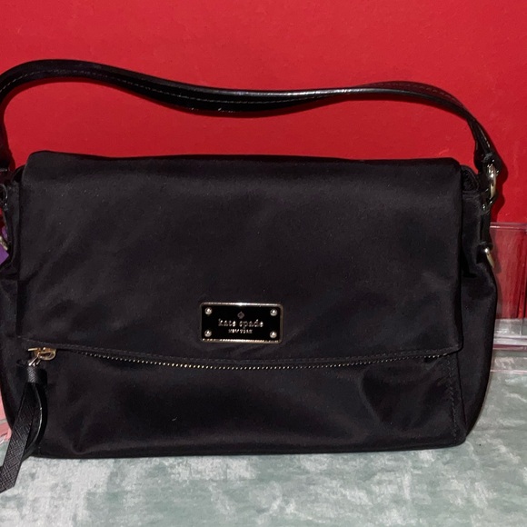 kate spade Black Shoulder Bag with Logo Plaque - Picture 2 of 7